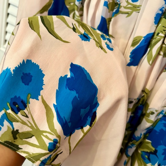 Boden Sleeveless V Neck Swishy Garden Floral Dress Size US Size  8 R - Picture 6 of 13